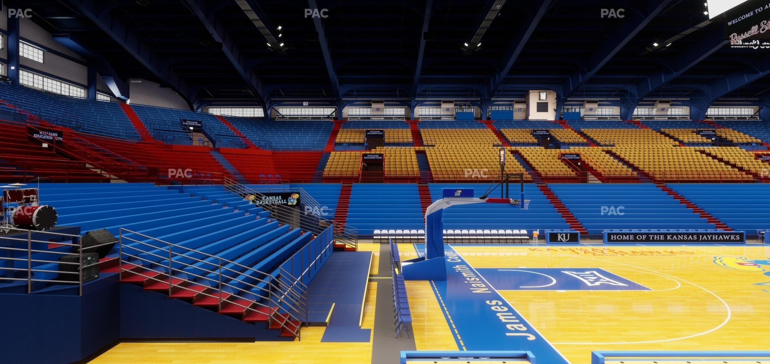 Allen Fieldhouse - Section J Seat View