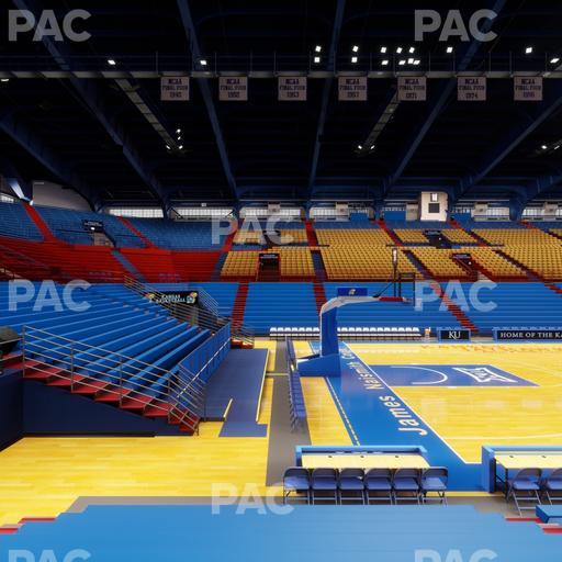 Allen Fieldhouse - Section J Seat View