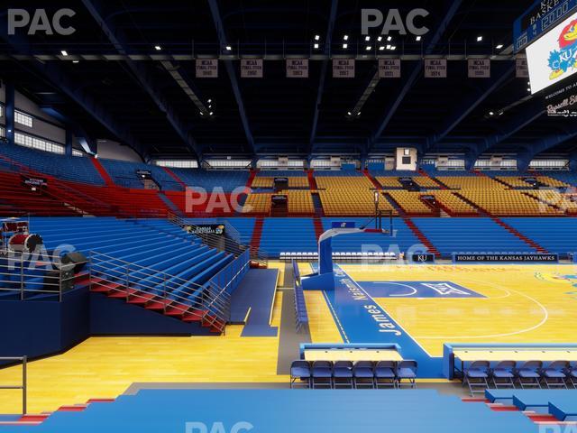 Allen Fieldhouse - Section J Seat View