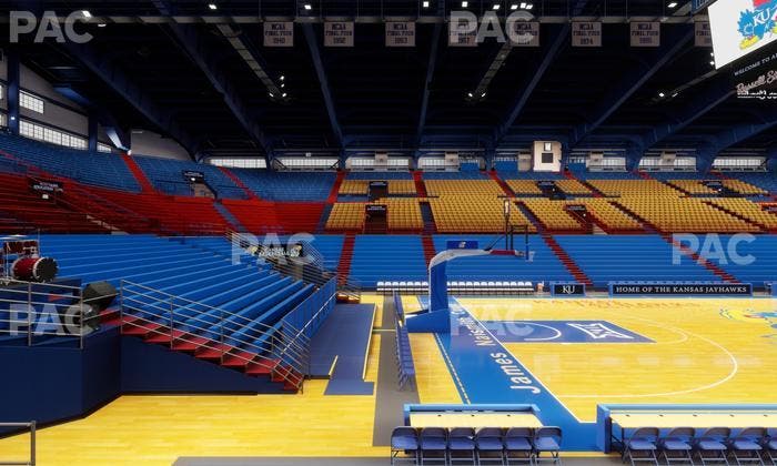 Allen Fieldhouse - Section J Seat View