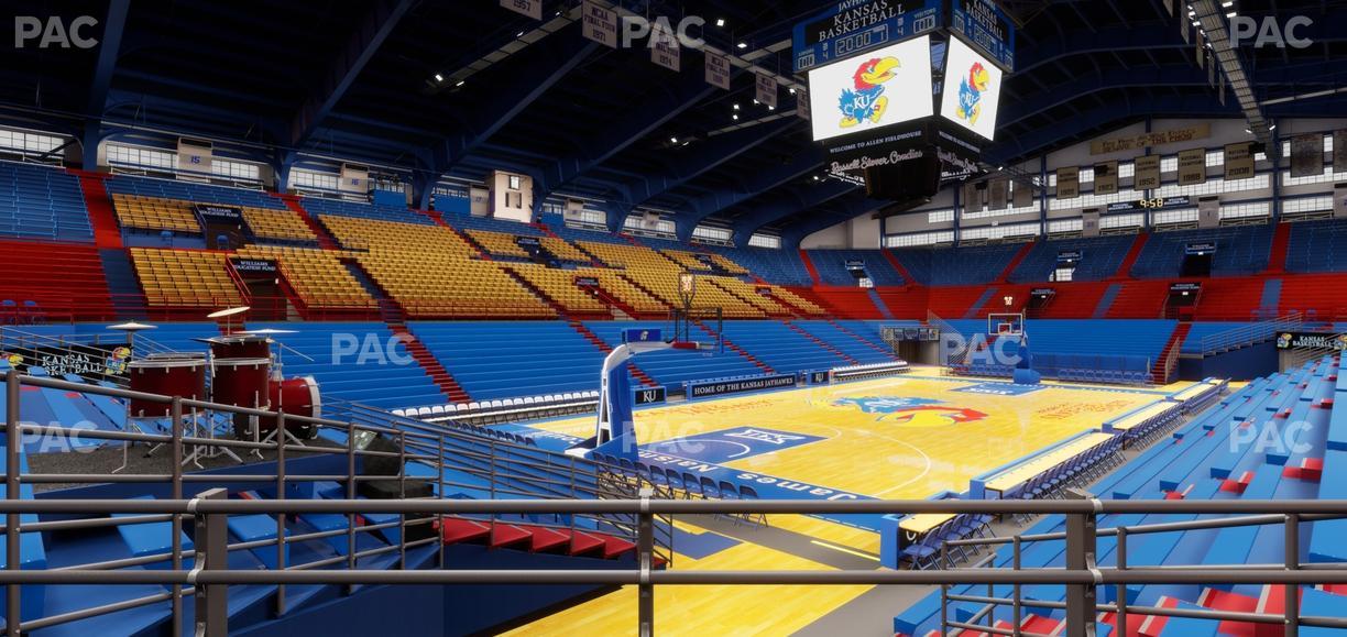 Allen Fieldhouse - Section K 1 Seat View