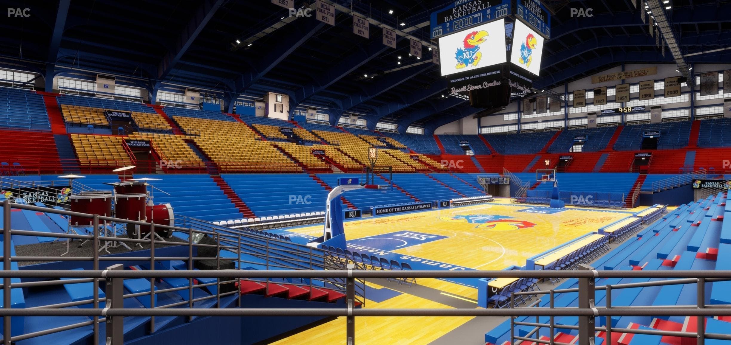 Allen Fieldhouse - Section K 1 Seat View