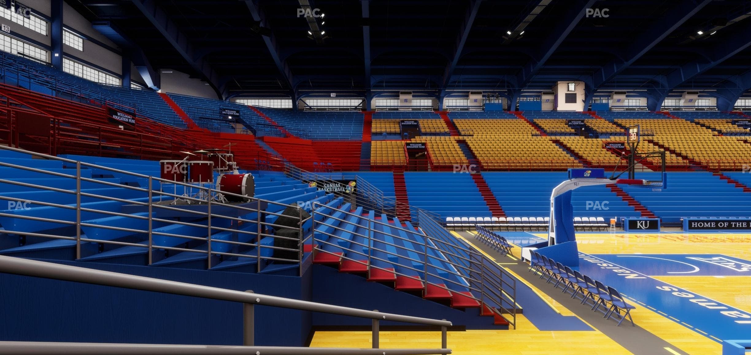 Allen Fieldhouse - Section K Seat View