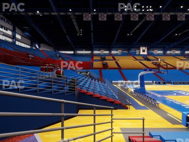 Allen Fieldhouse - Section K Seat View