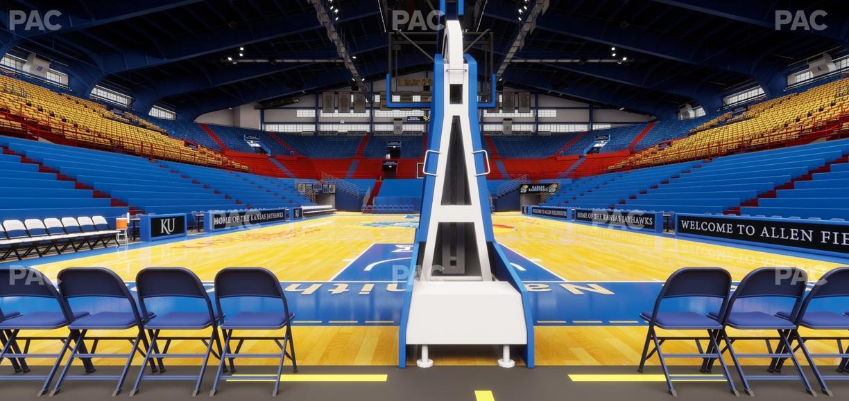 Allen Fieldhouse - Section M Ada Seat View