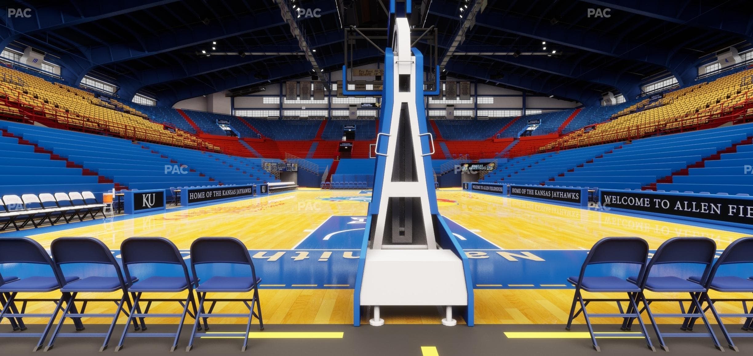 Allen Fieldhouse - Section M Ada Seat View