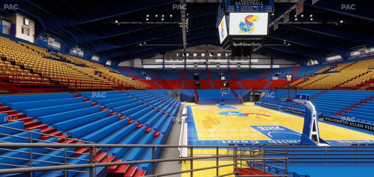 Allen Fieldhouse - Section N Ada Seat View
