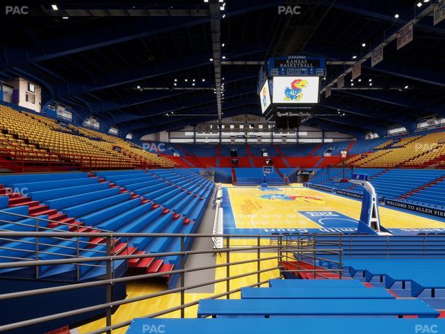 Allen Fieldhouse - Section N Ada Seat View