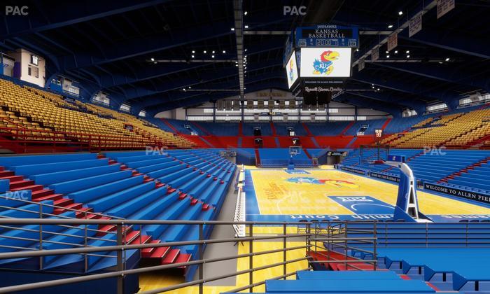 Allen Fieldhouse - Section N Ada Seat View