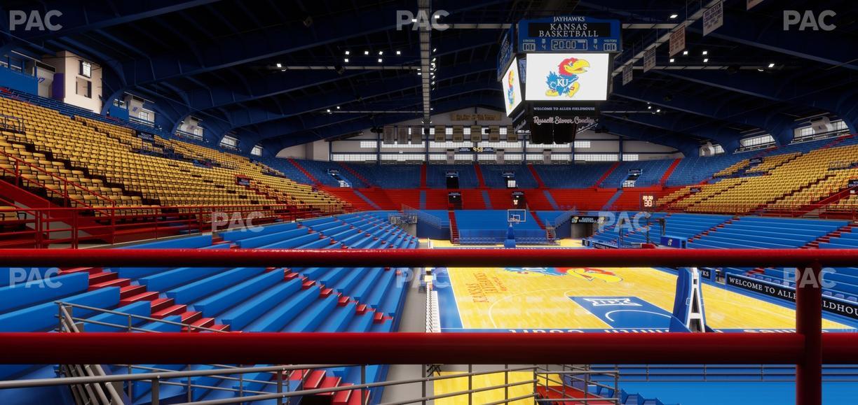 Allen Fieldhouse - Section N Ada Seat View