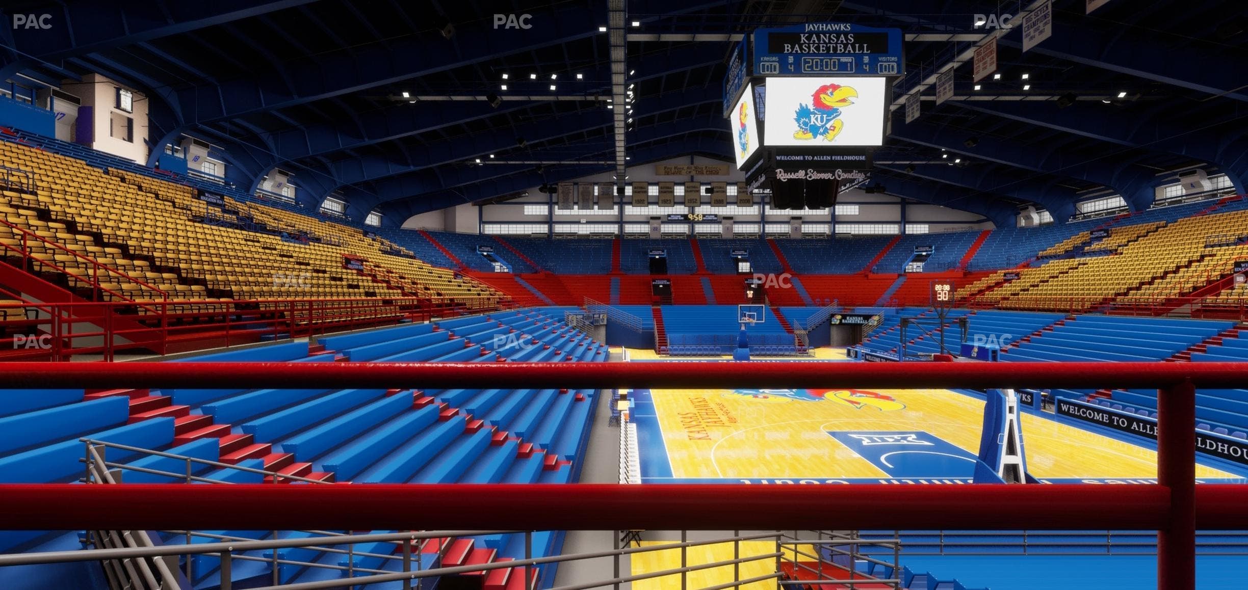 Allen Fieldhouse - Section N Ada Seat View