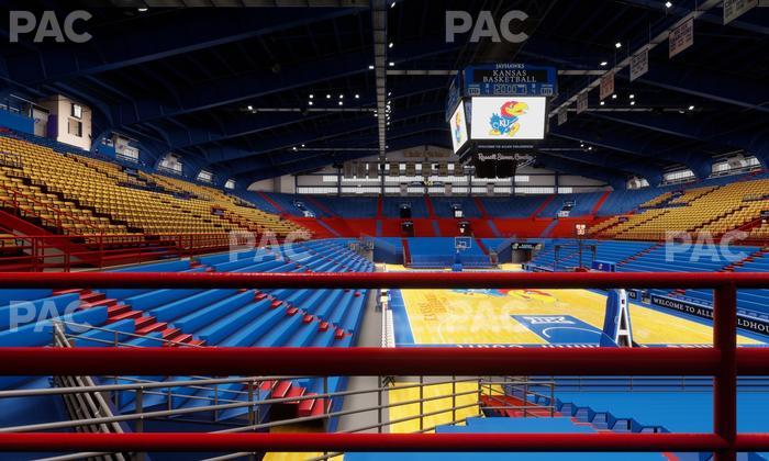 Allen Fieldhouse - Section N Ada Seat View