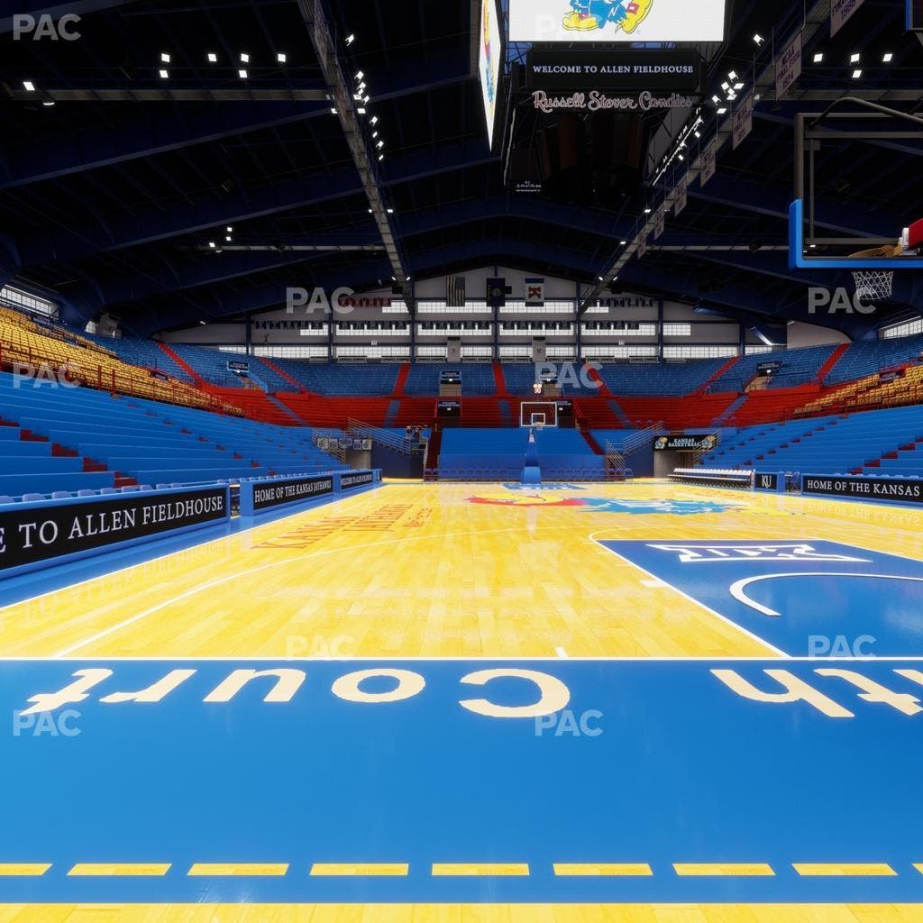 Allen Fieldhouse - Section North Courtside Seat View