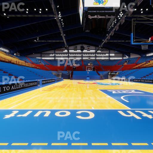 Allen Fieldhouse - Section North Courtside Seat View