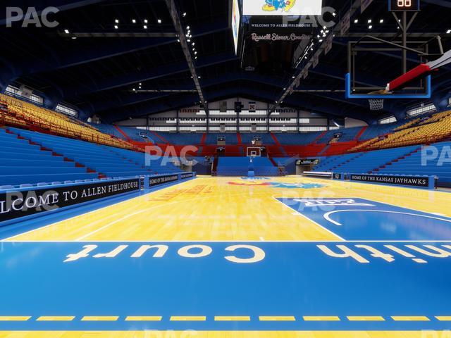 Allen Fieldhouse - Section North Courtside Seat View