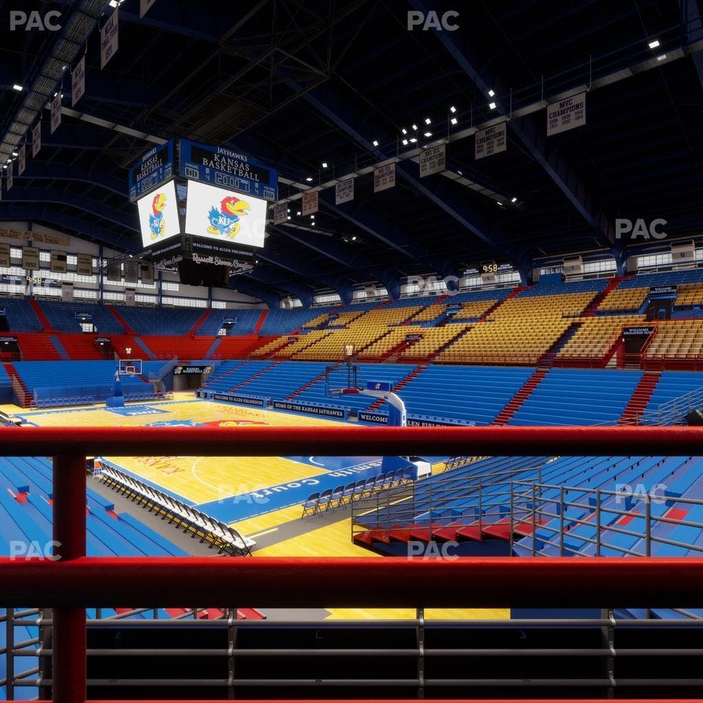 Allen Fieldhouse - Section P 1 Ada Seat View