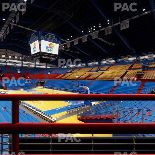 Allen Fieldhouse - Section P 1 Ada Seat View