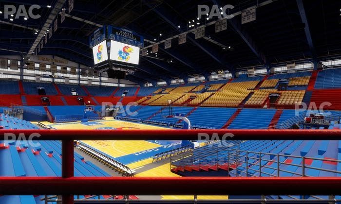 Allen Fieldhouse - Section P 1 Ada Seat View