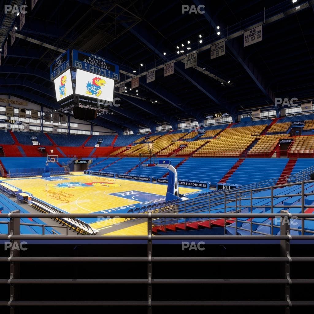 Allen Fieldhouse - Section P 1 Seat View
