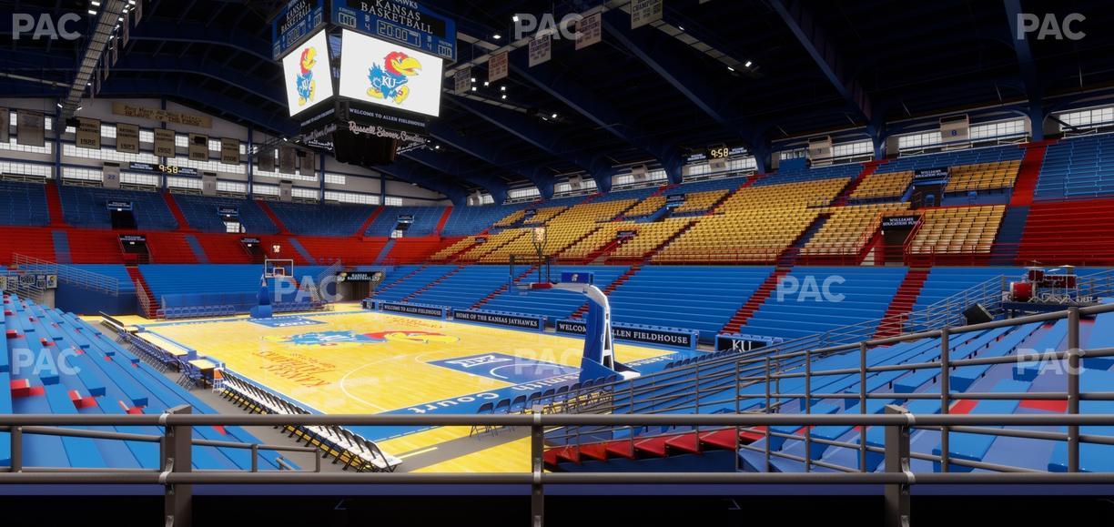 Allen Fieldhouse - Section P 1 Seat View