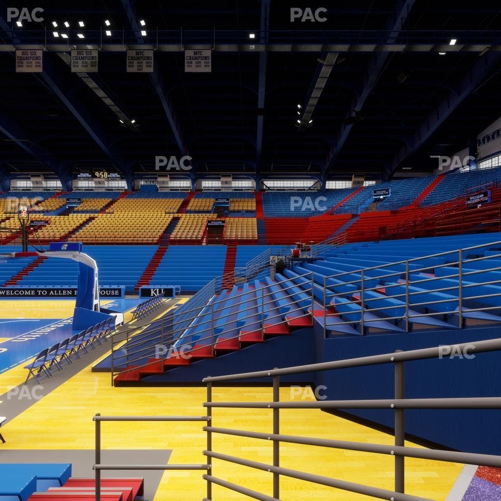 Allen Fieldhouse - Section P Seat View