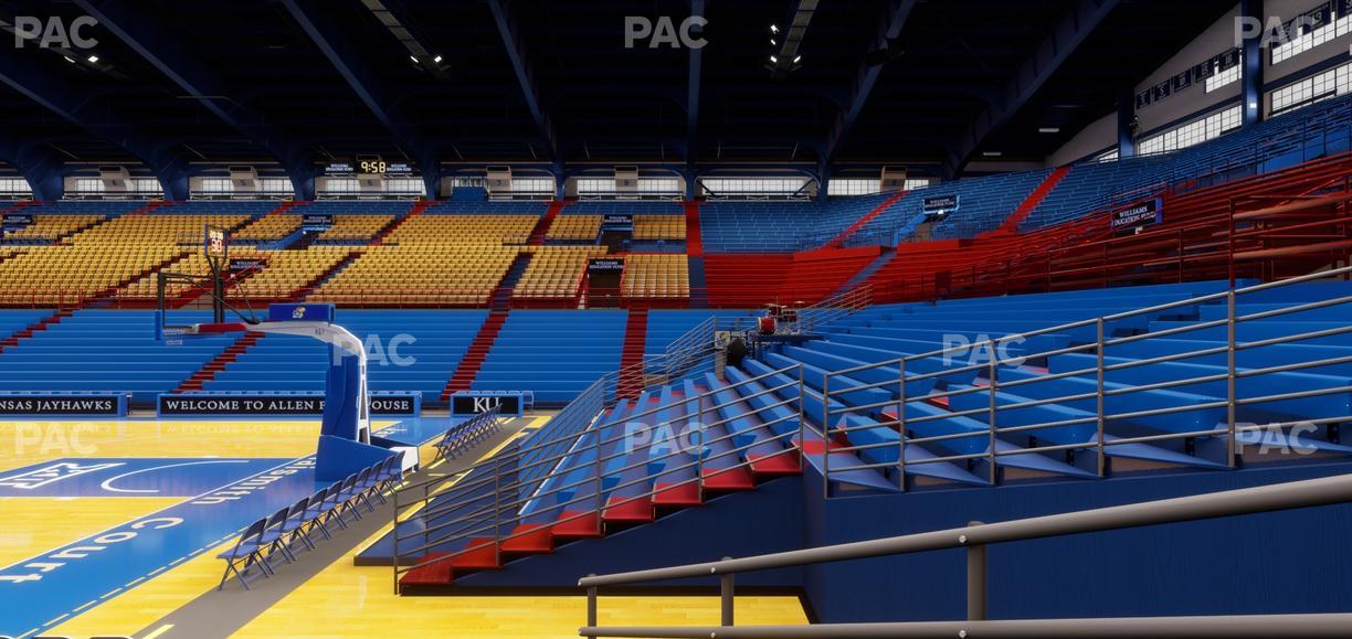 Allen Fieldhouse - Section P Seat View