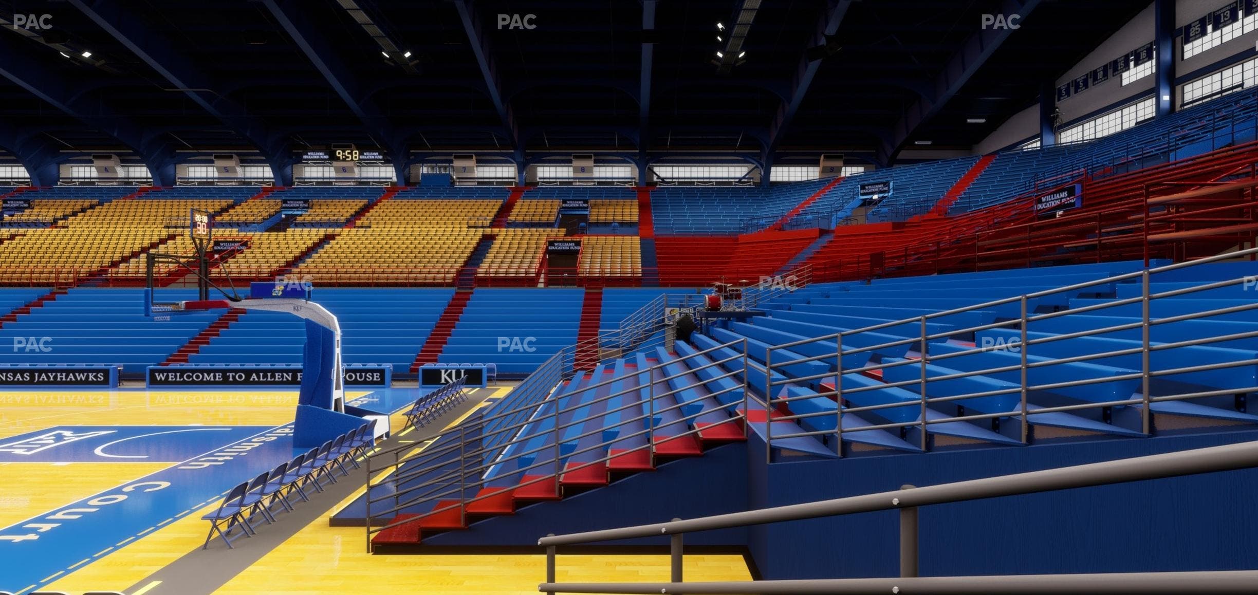 Allen Fieldhouse - Section P Seat View