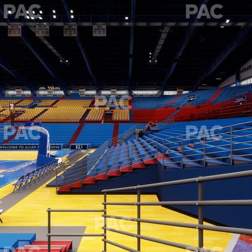 Allen Fieldhouse - Section P Seat View