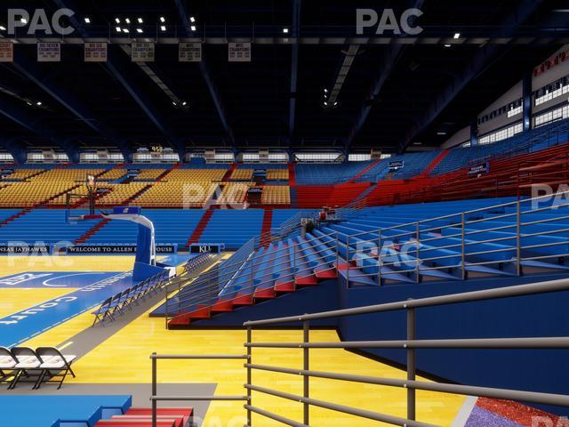 Allen Fieldhouse - Section P Seat View