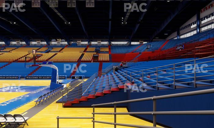 Allen Fieldhouse - Section P Seat View