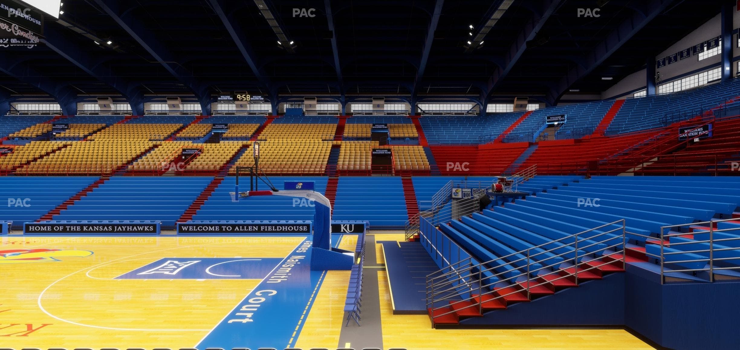 Allen Fieldhouse - Section Q Seat View