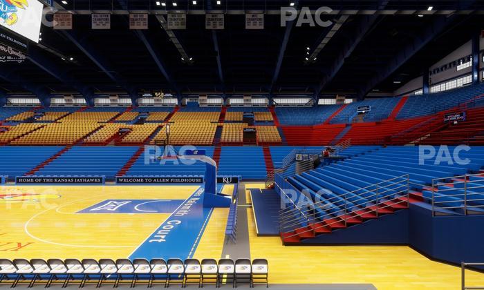 Allen Fieldhouse - Section Q Seat View