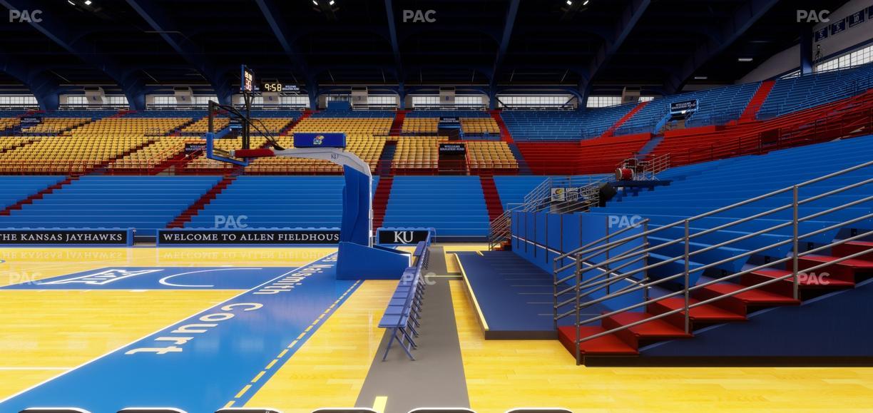 Allen Fieldhouse - Section Q Seat View