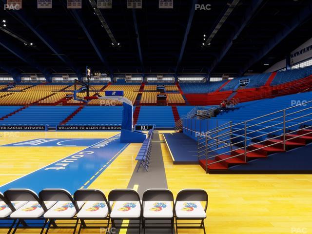 Allen Fieldhouse - Section Q Seat View