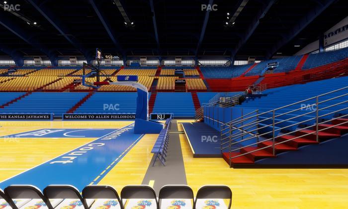 Allen Fieldhouse - Section Q Seat View