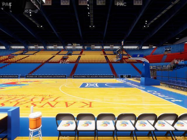 Allen Fieldhouse - Section R Seat View