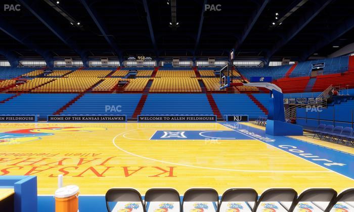 Allen Fieldhouse - Section R Seat View