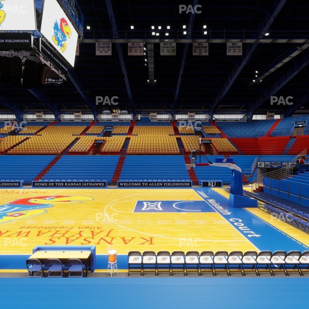 Allen Fieldhouse - Section R Seat View