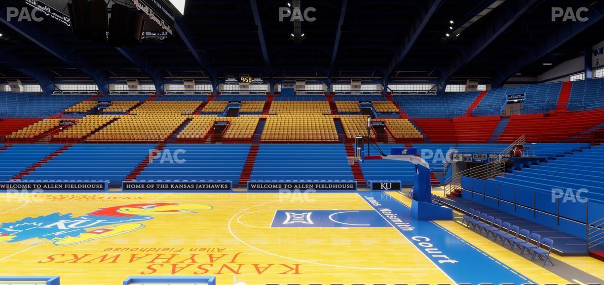Allen Fieldhouse - Section R Seat View