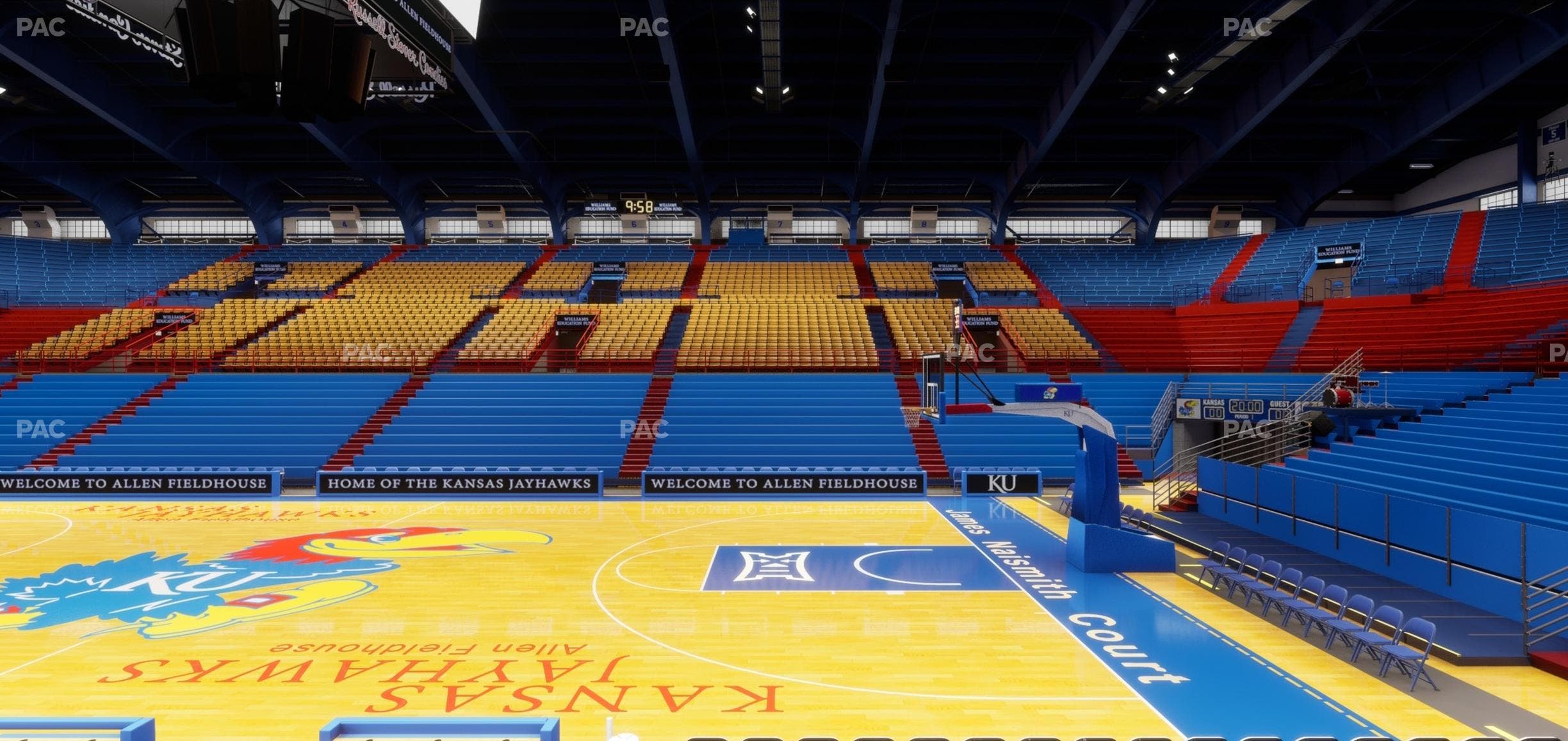 Allen Fieldhouse - Section R Seat View
