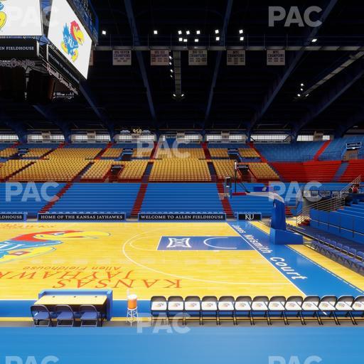 Allen Fieldhouse - Section R Seat View