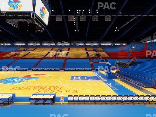 Allen Fieldhouse - Section R Seat View
