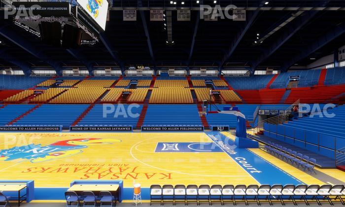 Allen Fieldhouse - Section R Seat View