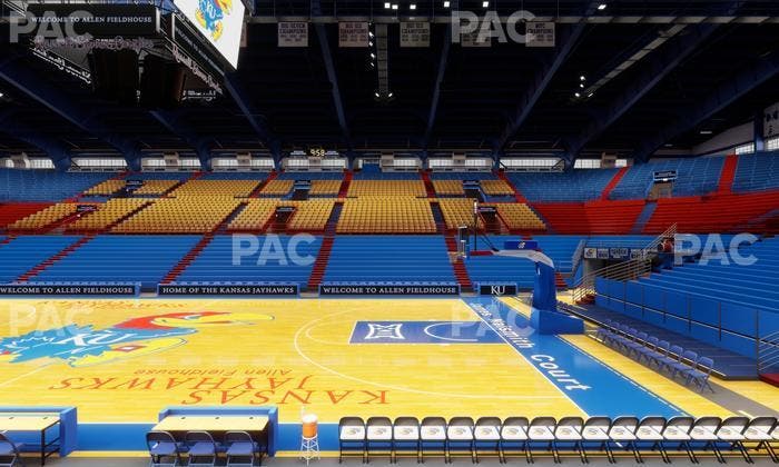 Allen Fieldhouse - Section R Seat View