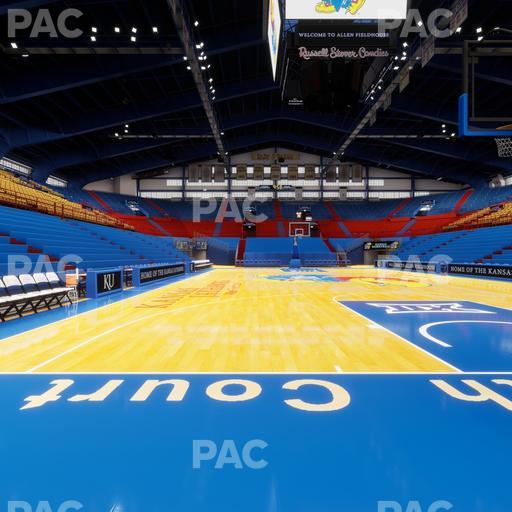 Allen Fieldhouse - Section South Courtside 2 Seat View