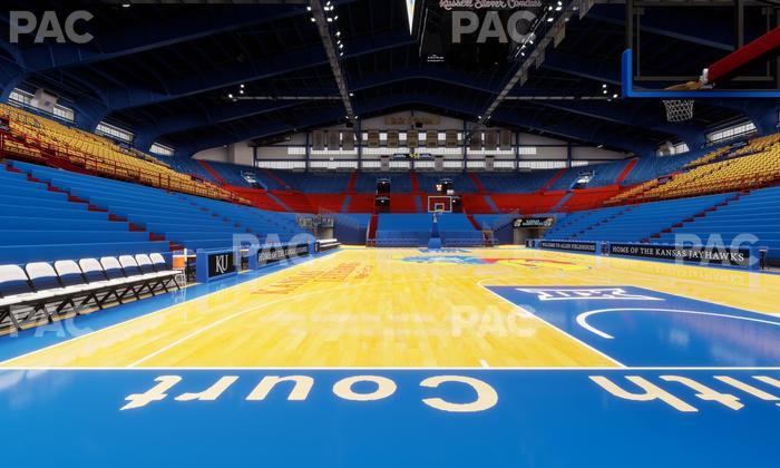 Allen Fieldhouse - Section South Courtside 2 Seat View