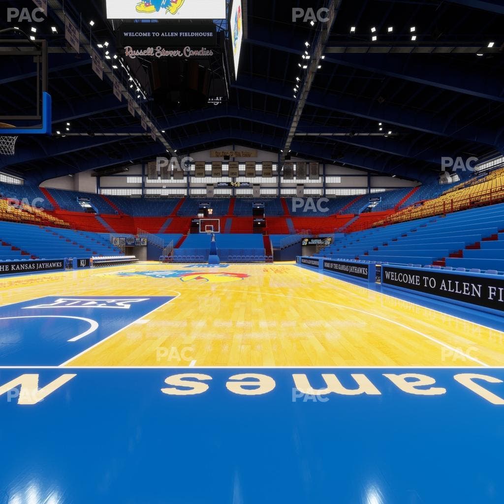 Allen Fieldhouse - Section South Courtside Seat View