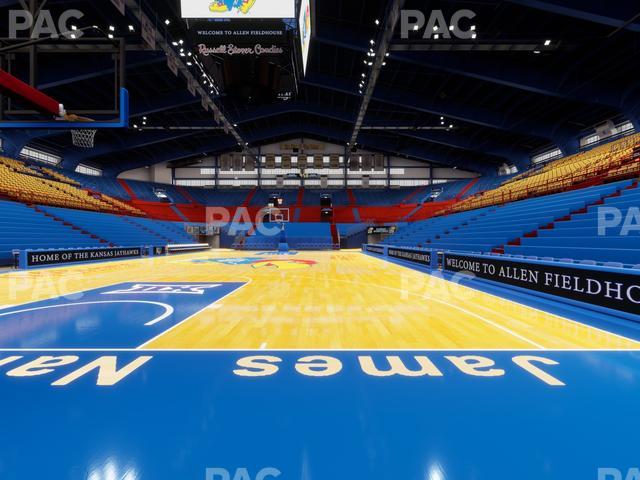 Allen Fieldhouse - Section South Courtside Seat View