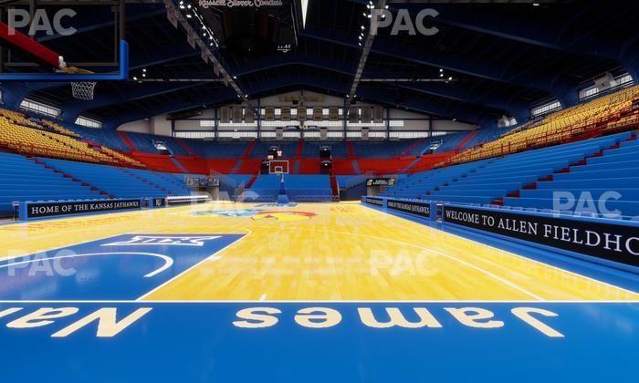 Allen Fieldhouse - Section South Courtside Seat View