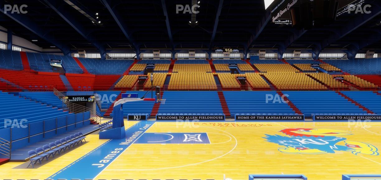 Allen Fieldhouse - Section T Seat View